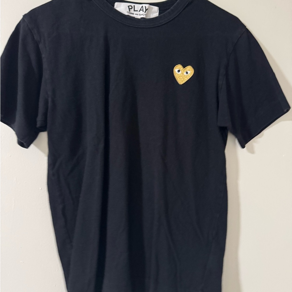 Comme des Garcons Black and Gold Short Sleeve Tee